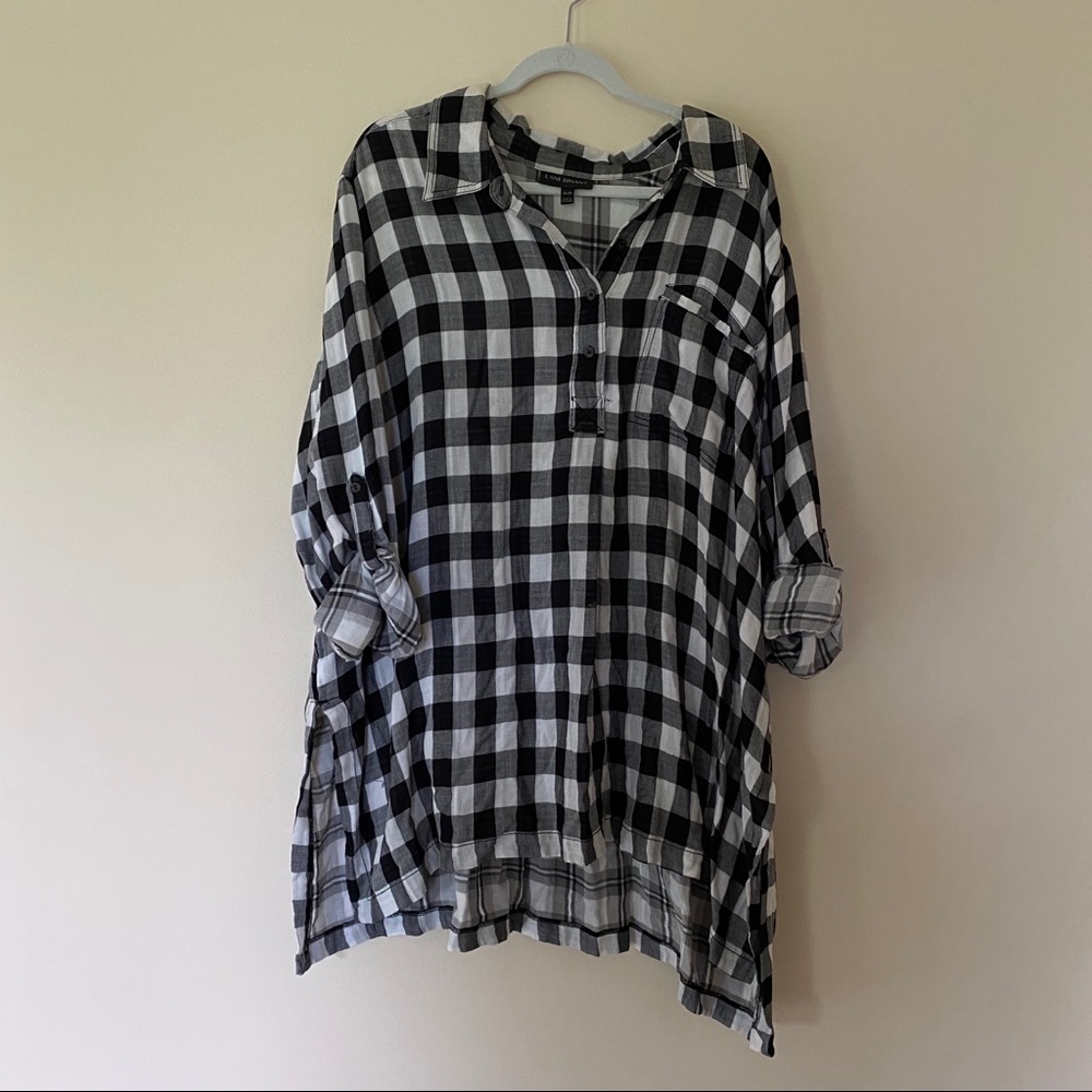 Lane Bryant Buffalo Plaid Tunic 26/28